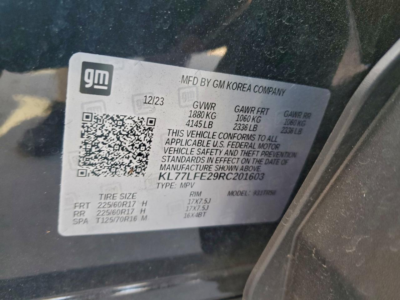 2024 CHEVROLET TRAX