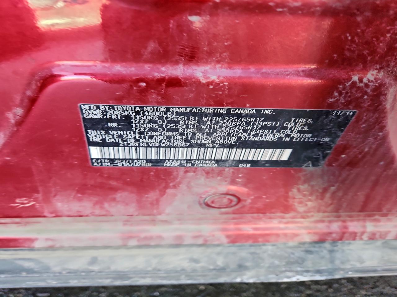 2015 TOYOTA RAV4