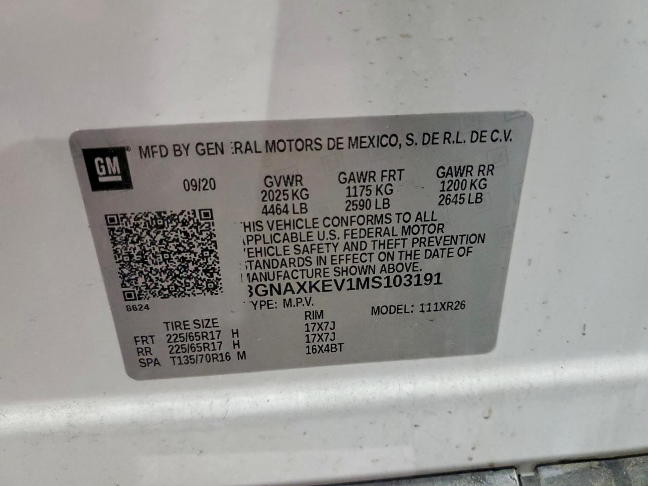 2021 CHEVROLET EQUINOX