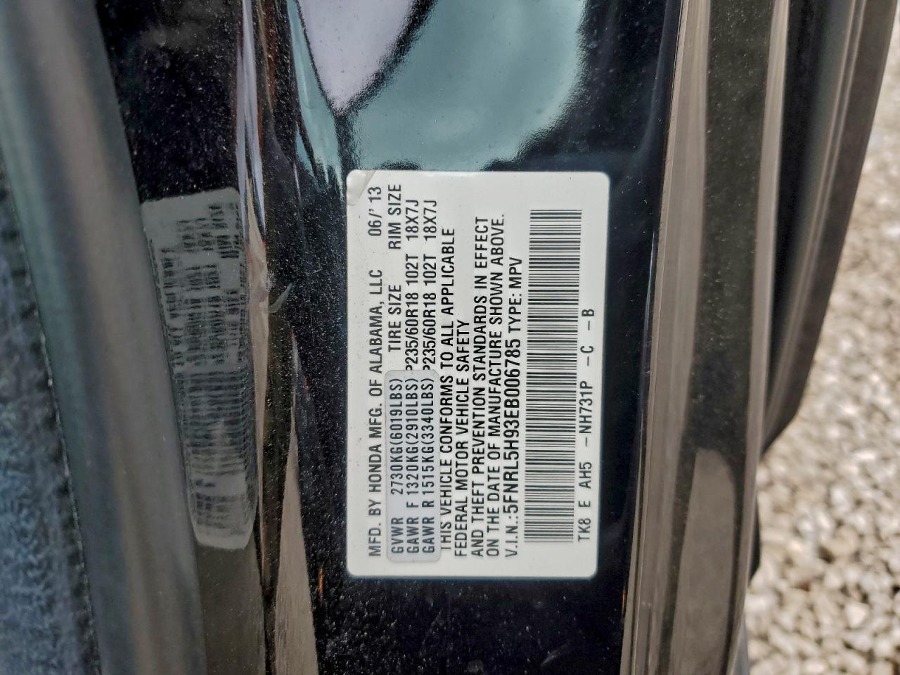 2014 HONDA ODYSSEY
