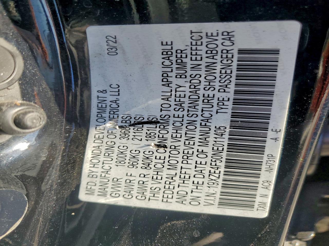 2022 HONDA Insight