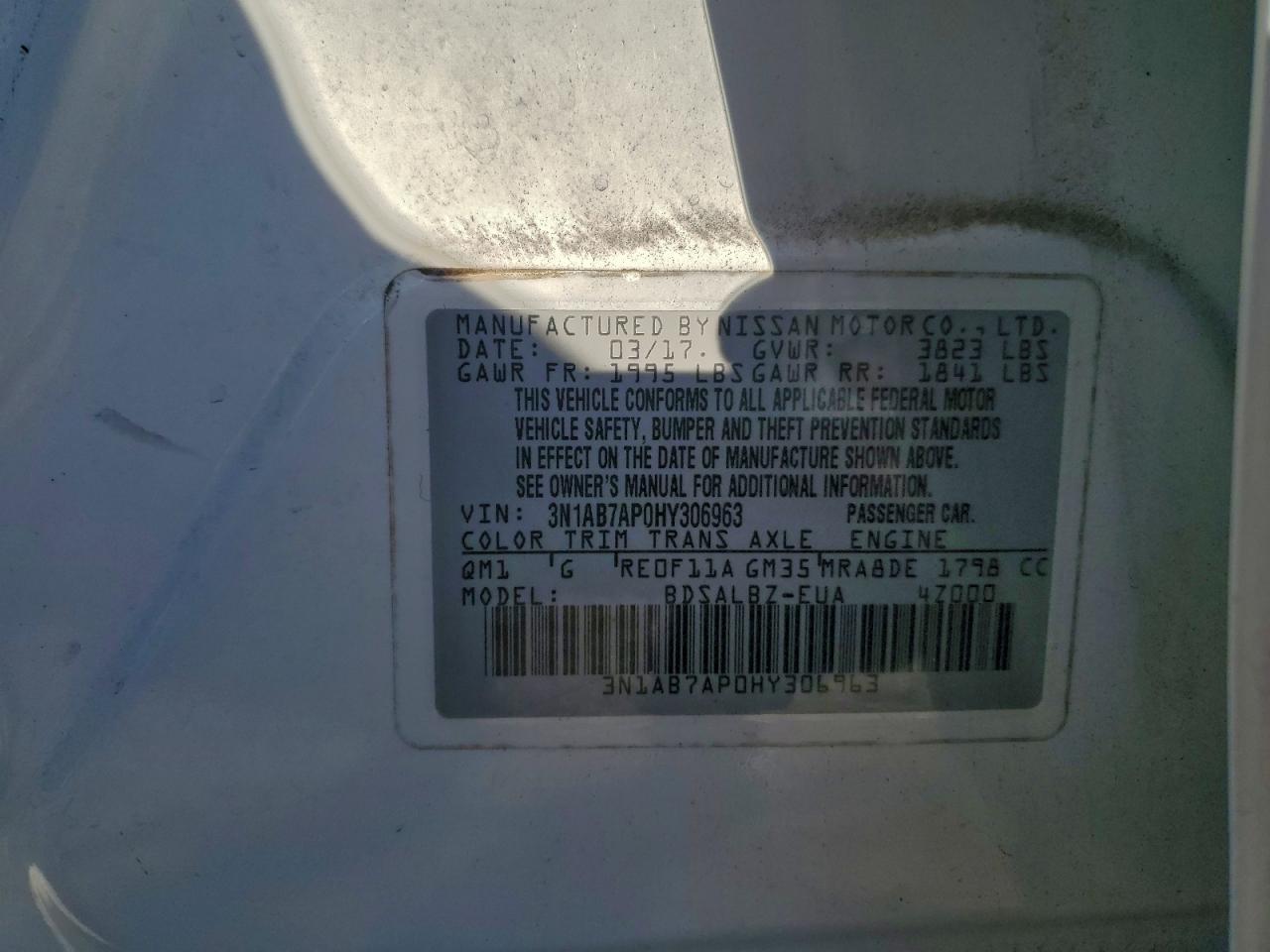 2017 NISSAN SENTRA