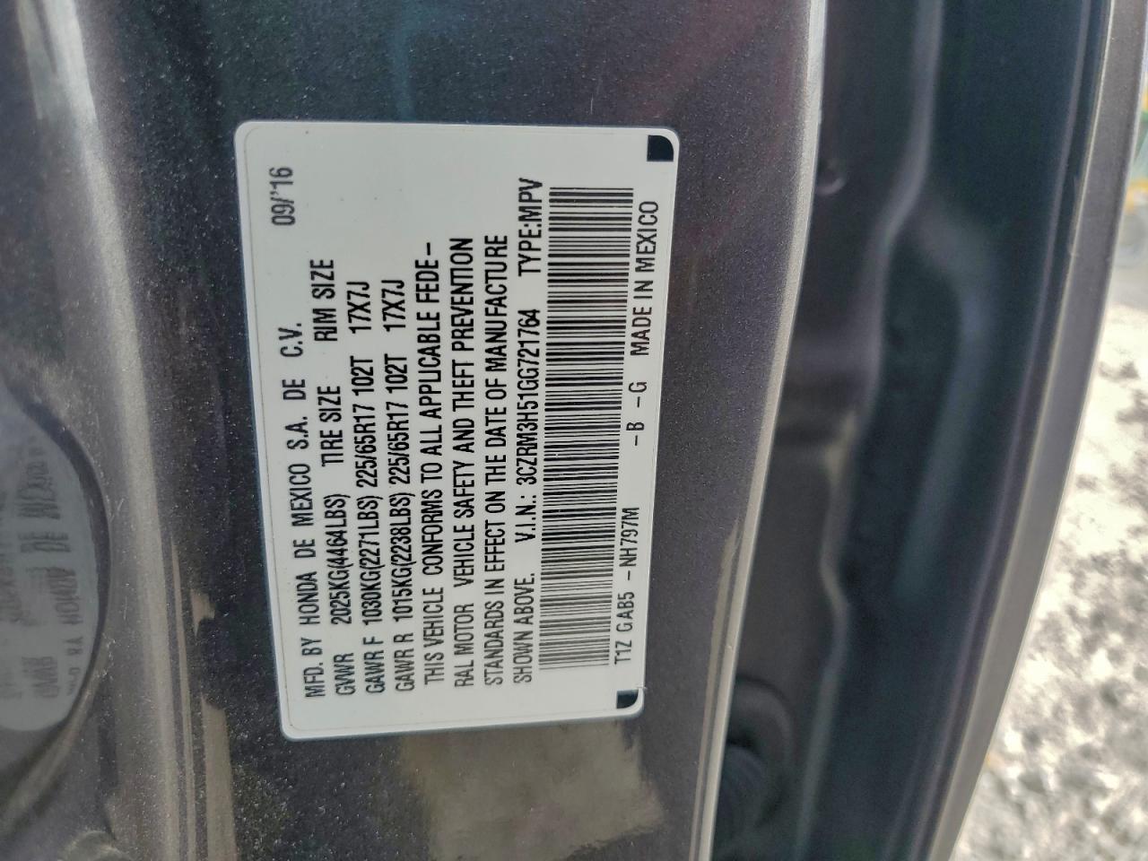 2016 HONDA CR-V