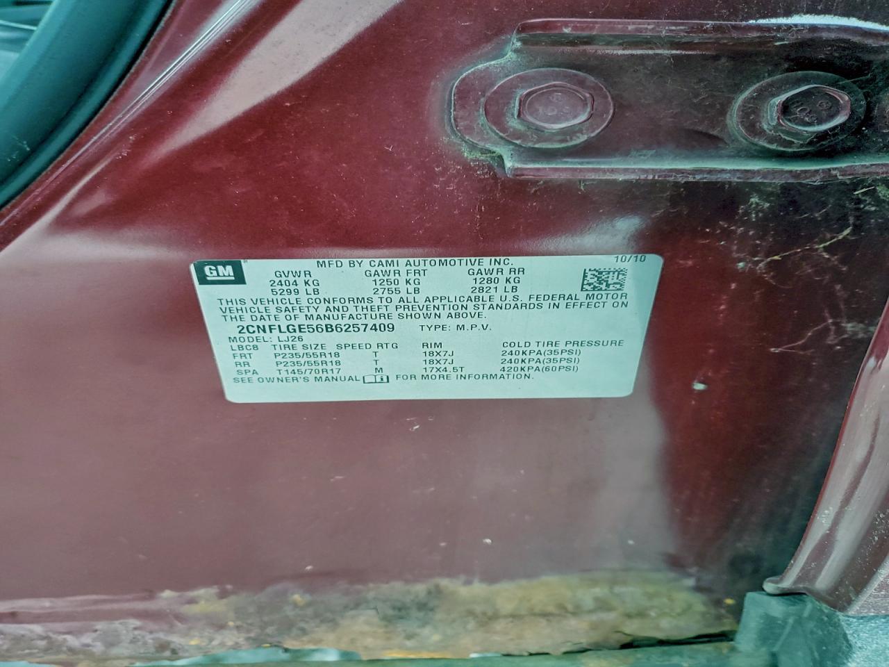 2011 CHEVROLET EQUINOX