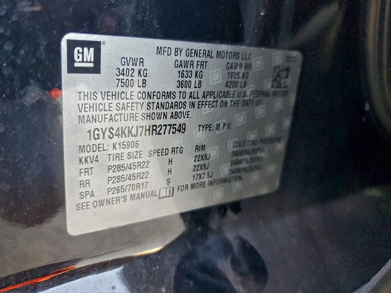 2017 CADILLAC Escalade ESV