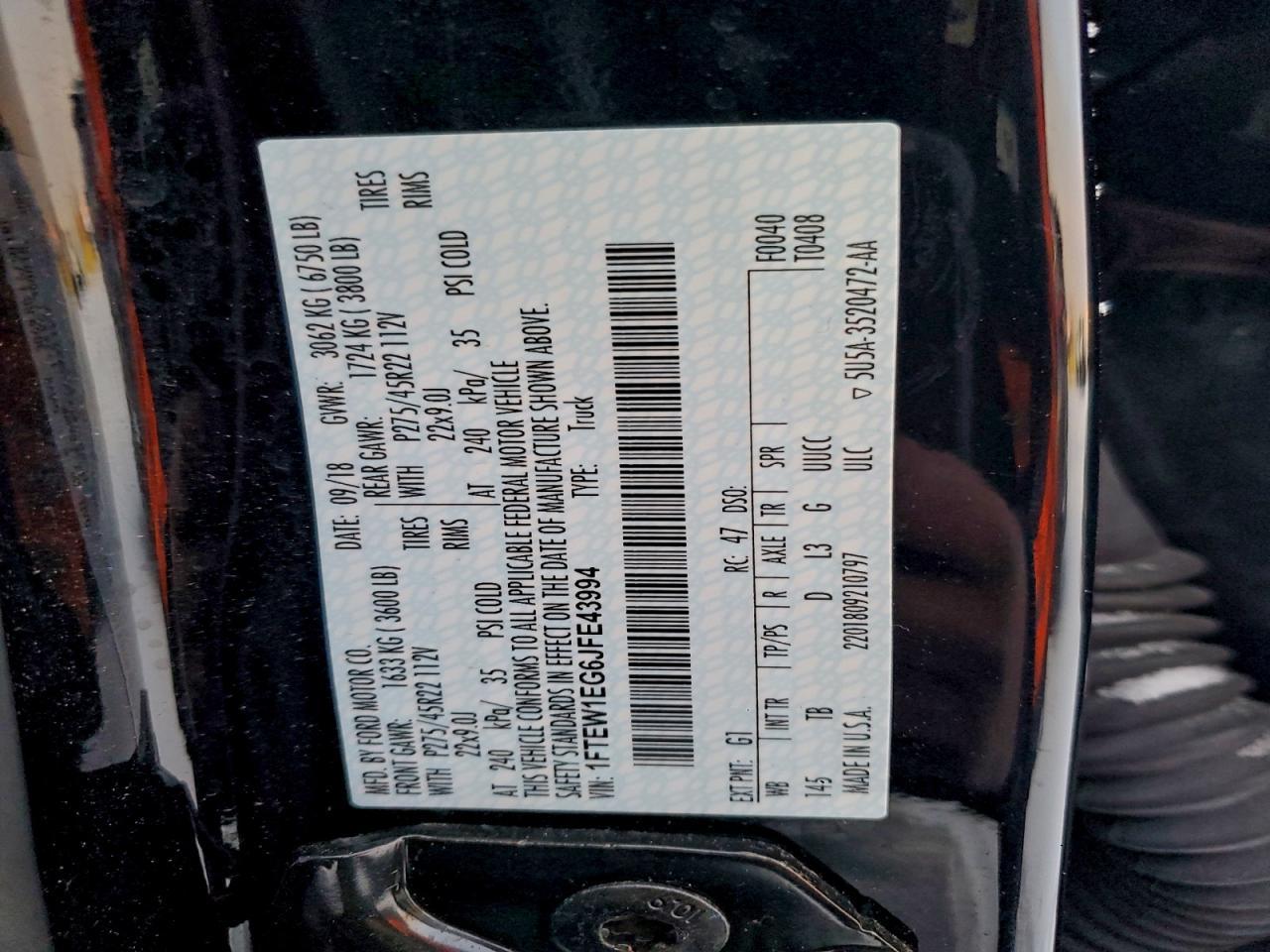 2018 FORD F-150