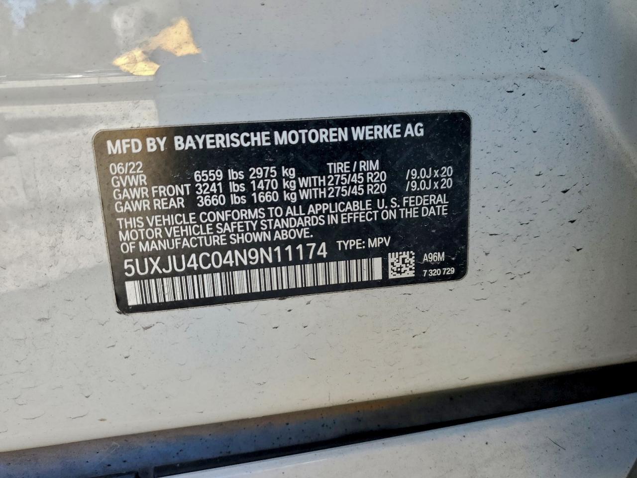 2022 BMW X5