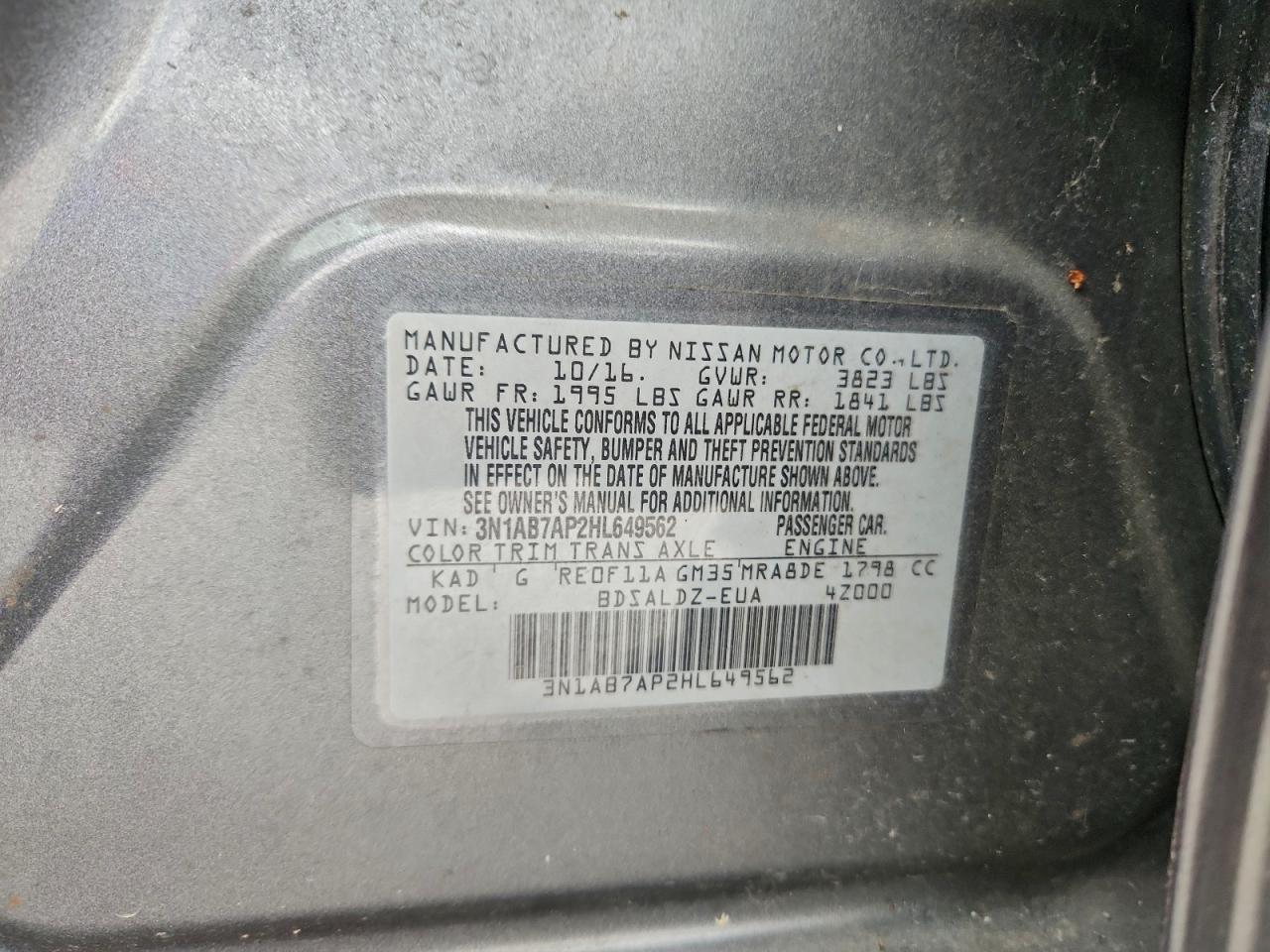 2017 NISSAN SENTRA