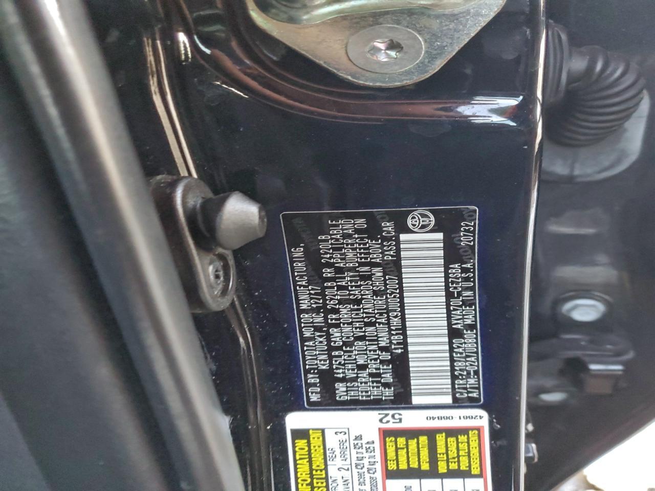 2018 TOYOTA CAMRY