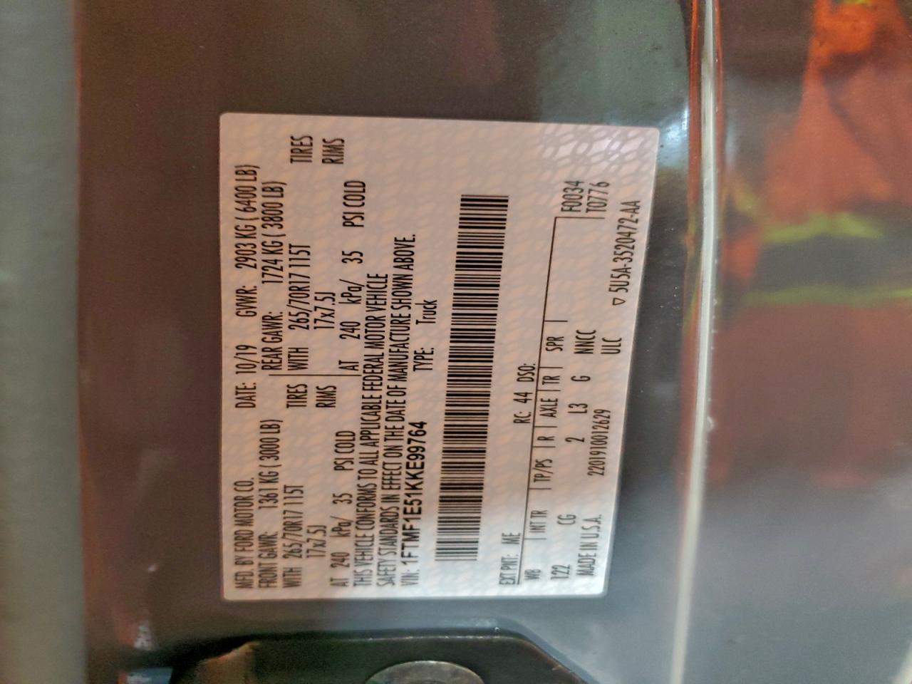 2019 FORD F-150