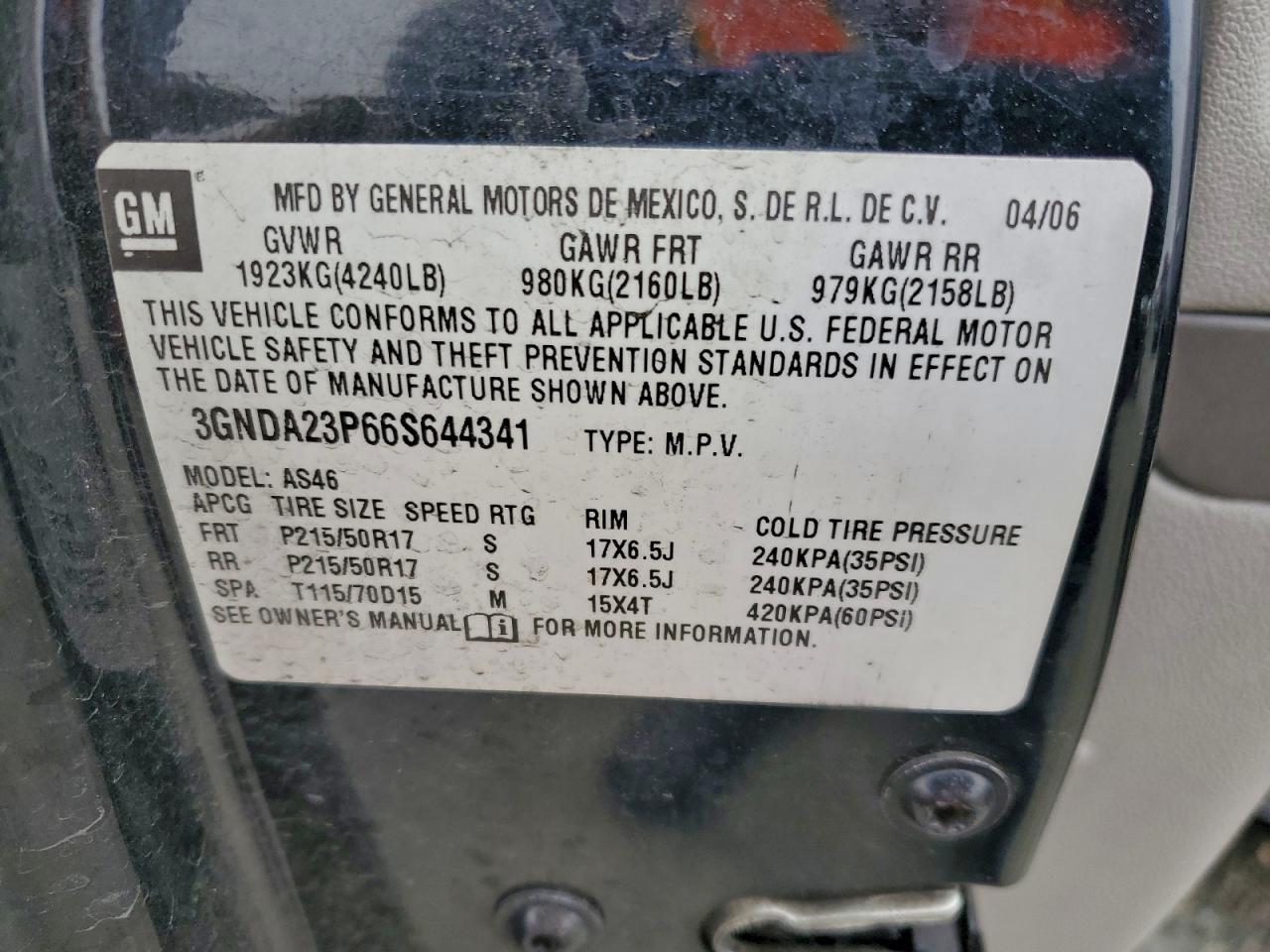 2006 CHEVROLET HHR