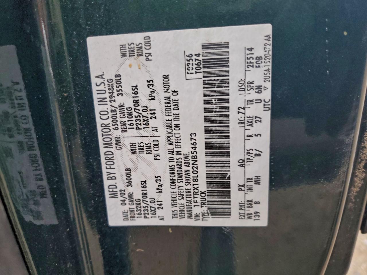 2002 FORD F-150