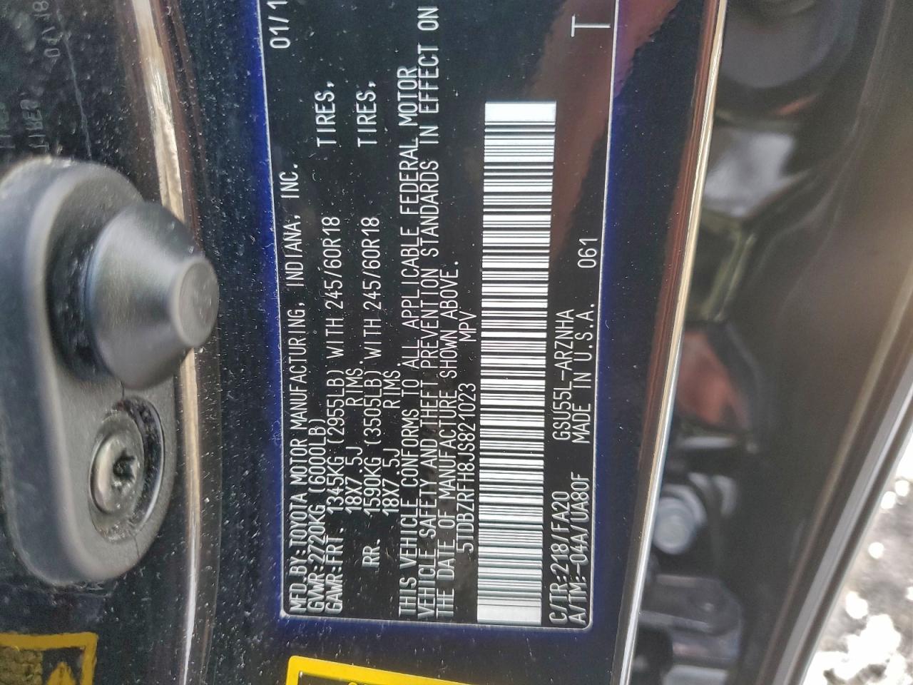 2018 TOYOTA HIGHLANDER