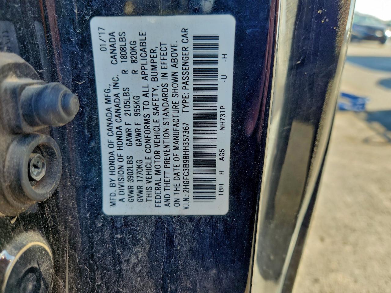 2017 HONDA CIVIC