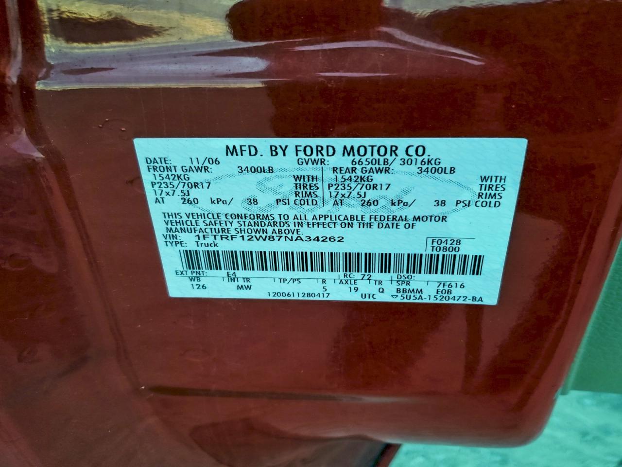 2007 FORD F-150