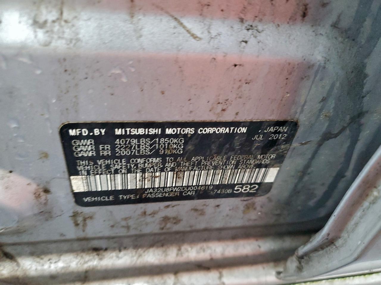 2013 MITSUBISHI LANCER