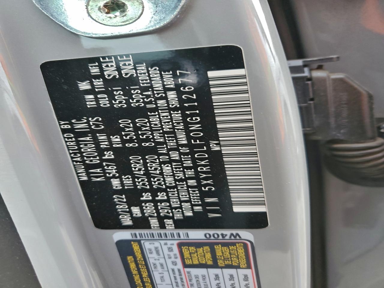 2022 KIA SORENTO