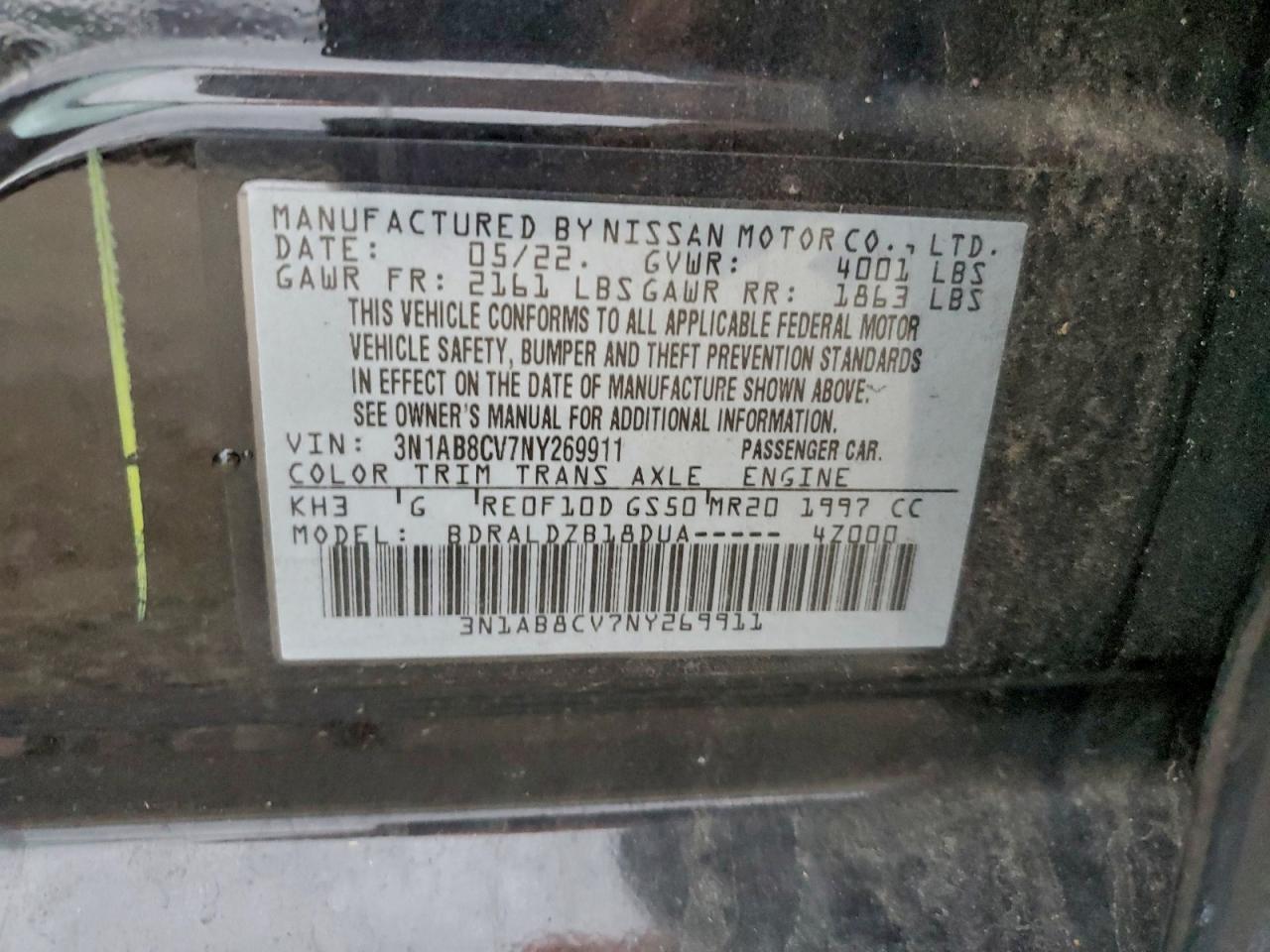 2022 NISSAN SENTRA