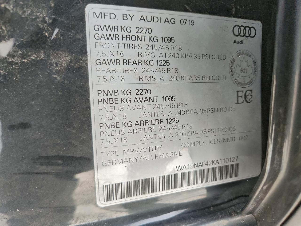 2019 AUDI A4 allroad