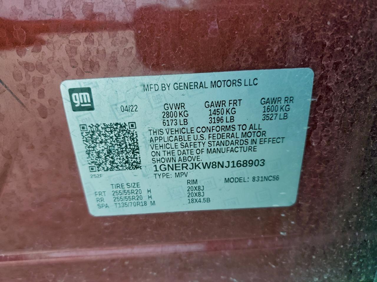 2022 CHEVROLET TRAVERSE