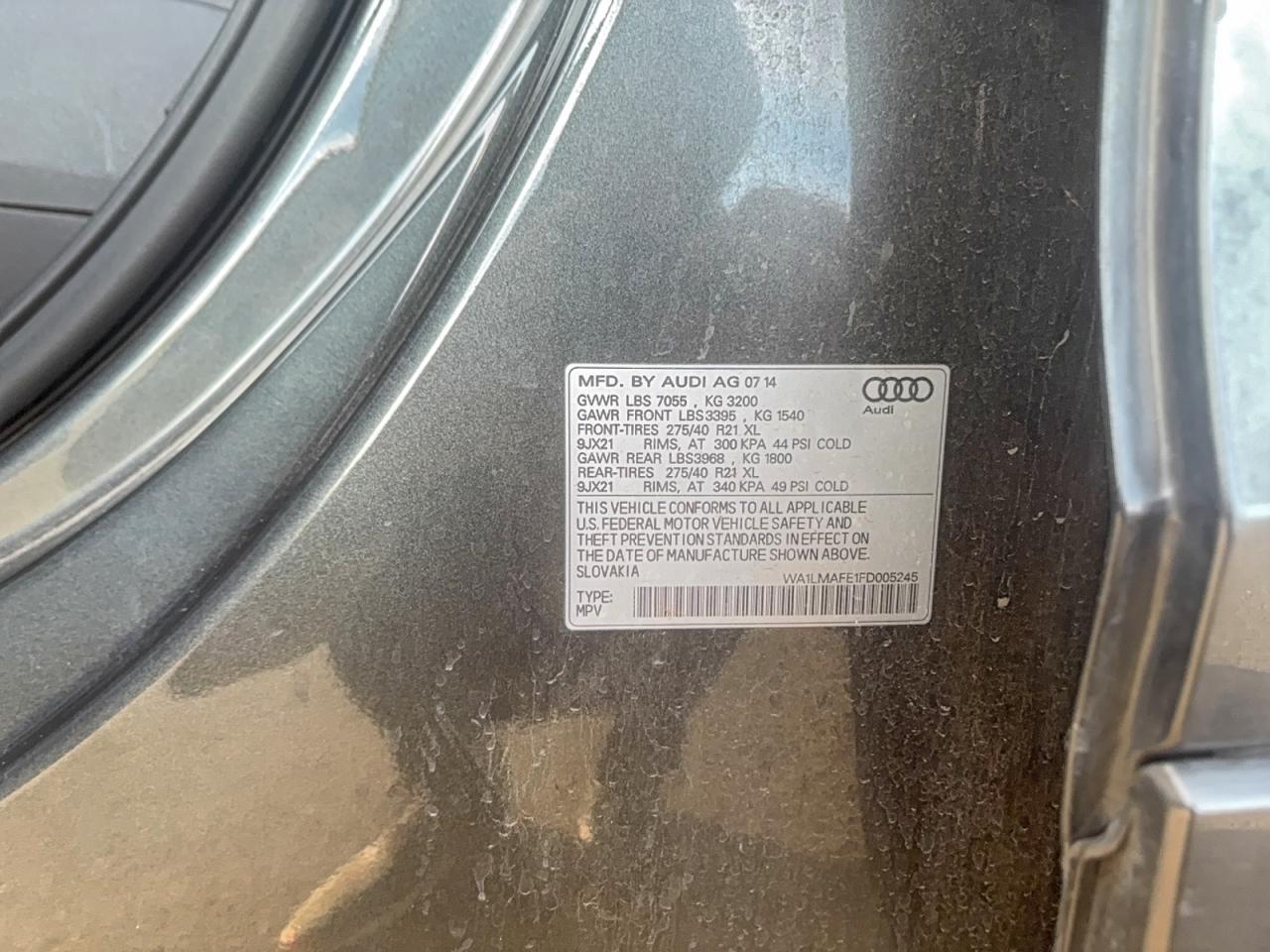 2015 AUDI Q7
