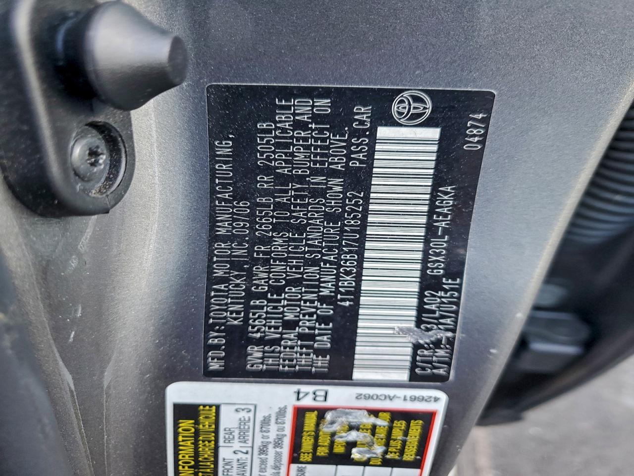 2007 TOYOTA Avalon
