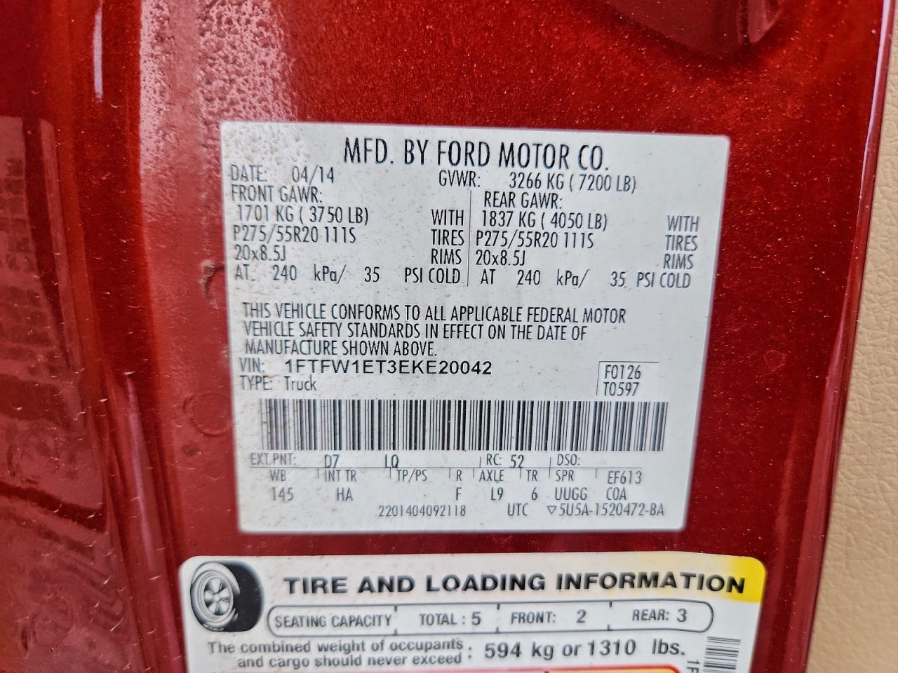2014 FORD F-150