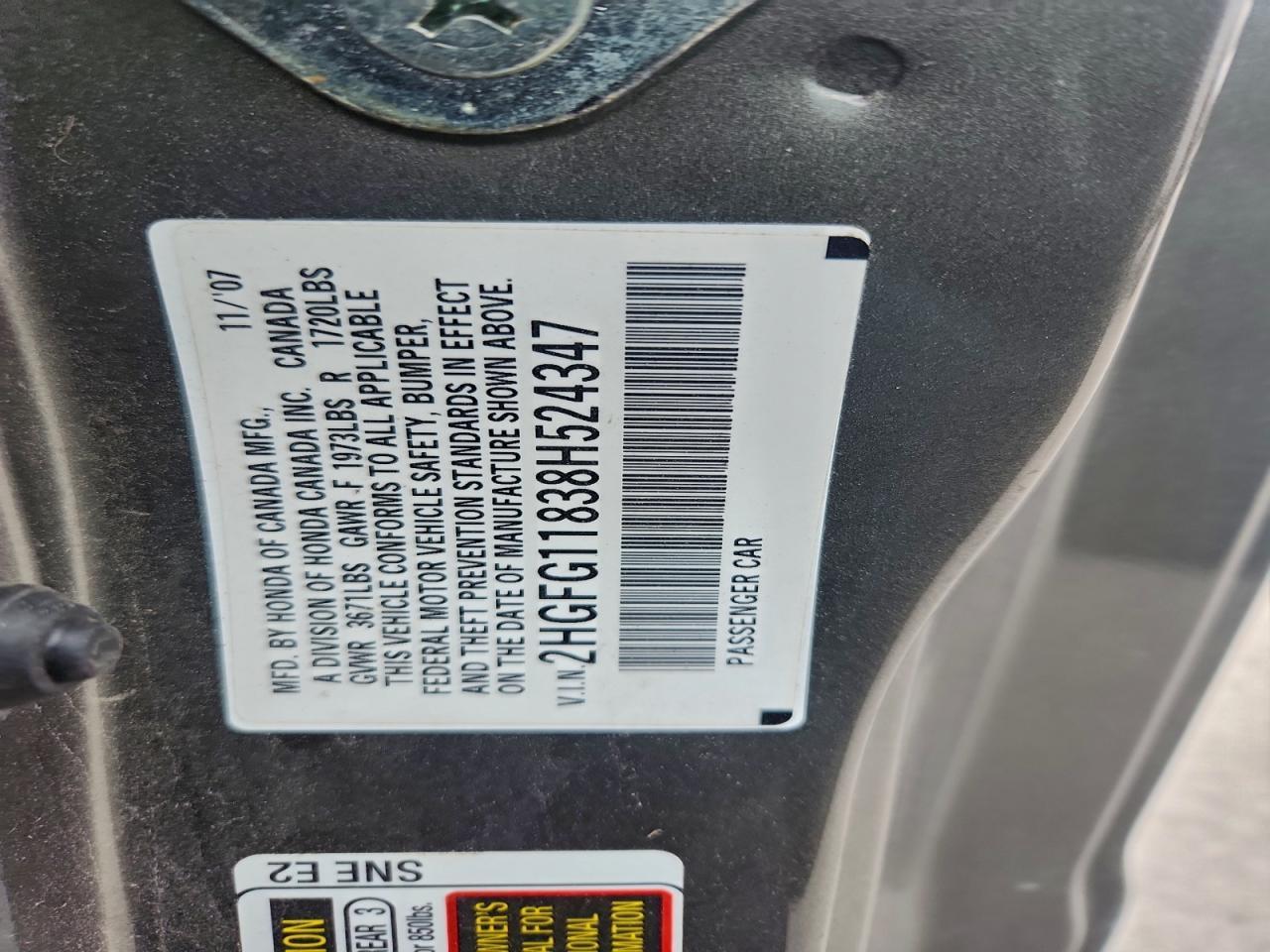 2008 HONDA CIVIC