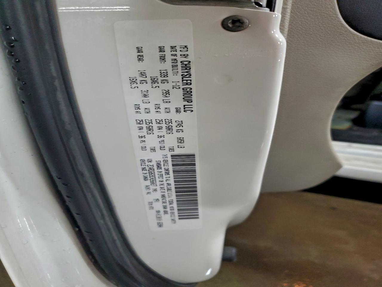 2012 DODGE GRAND CARAVAN
