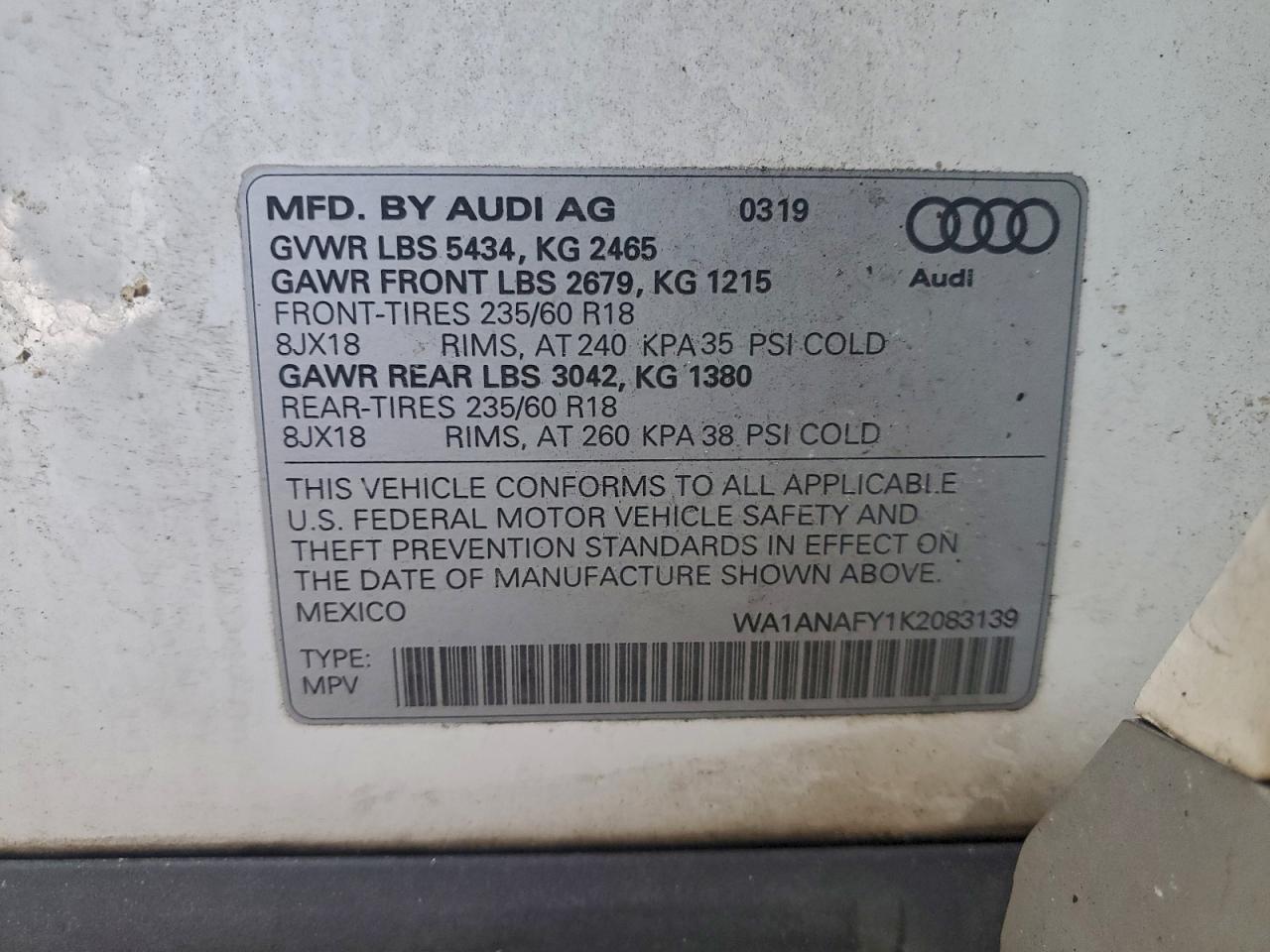 2019 AUDI Q5