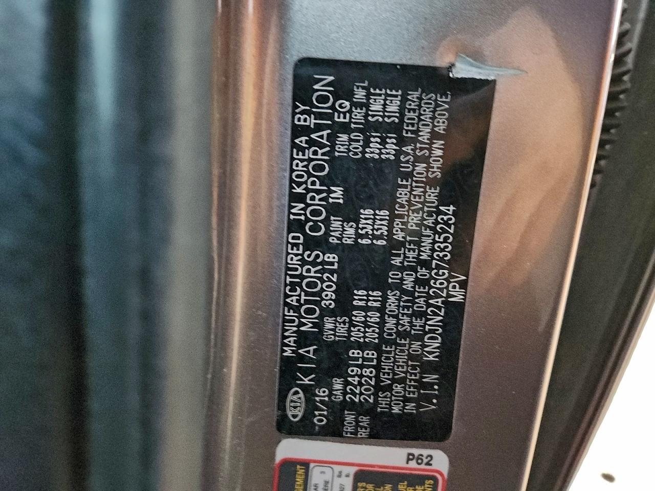 2016 KIA SOUL