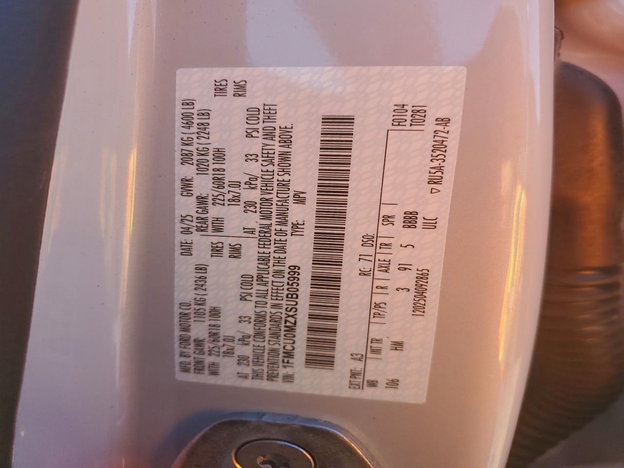 2025 FORD ESCAPE