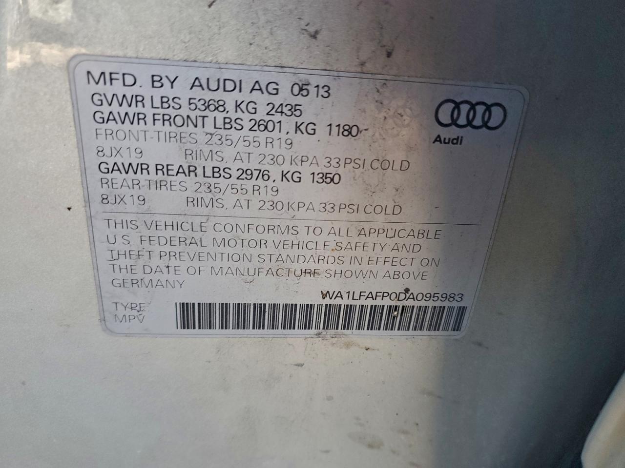 2013 AUDI Q5