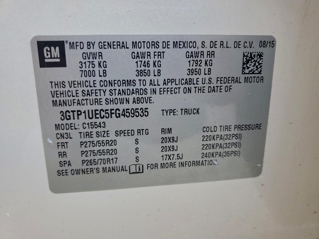 2015 GMC Sierra