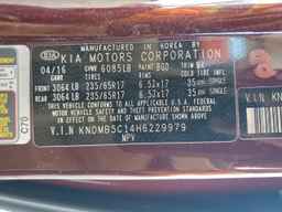 2017 KIA SEDONA