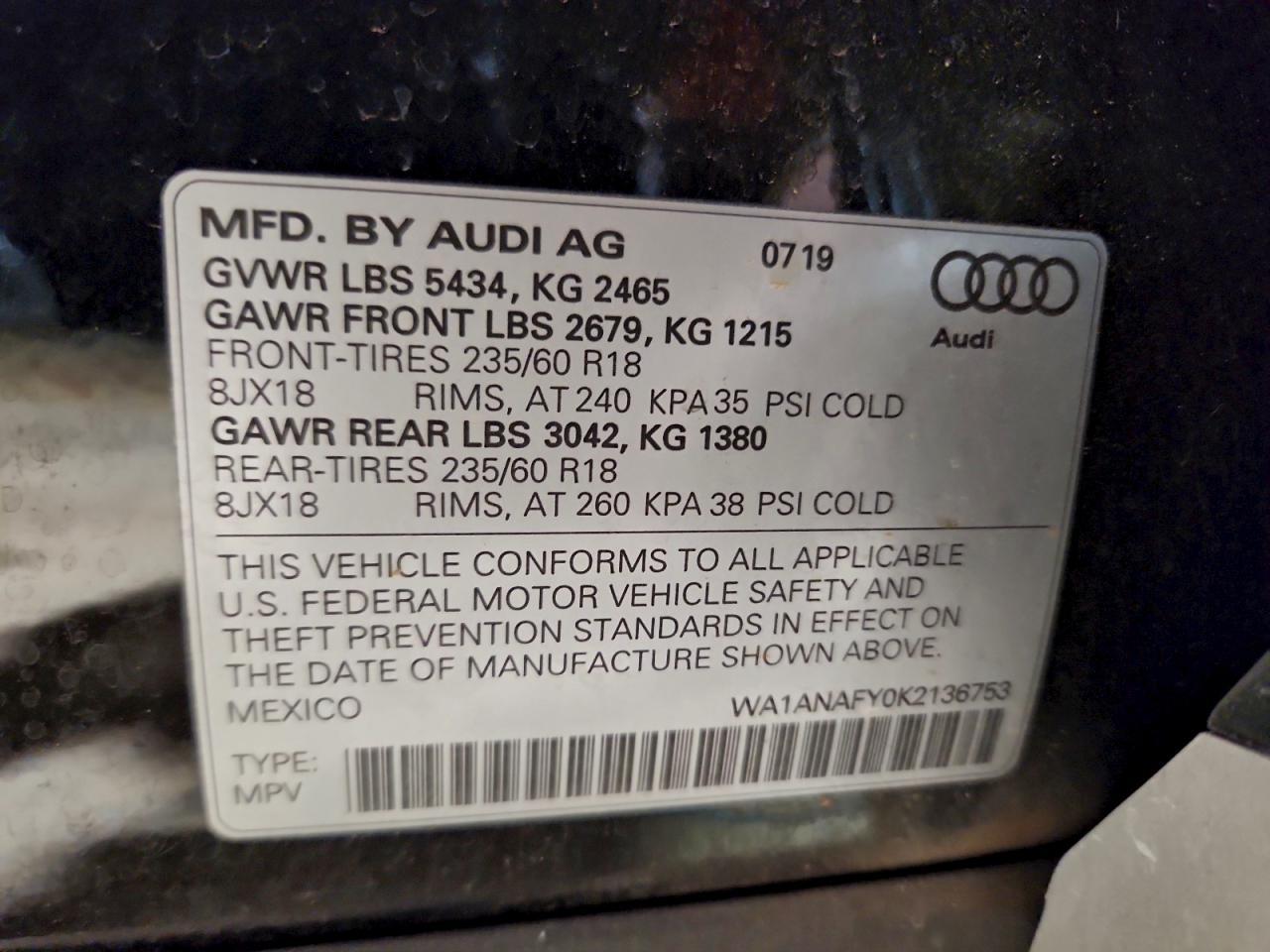 2019 AUDI Q5