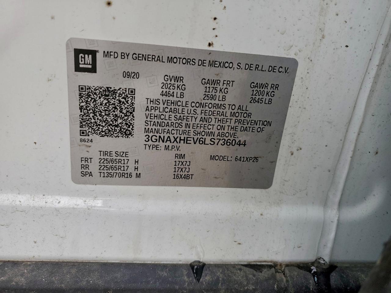 2020 CHEVROLET EQUINOX