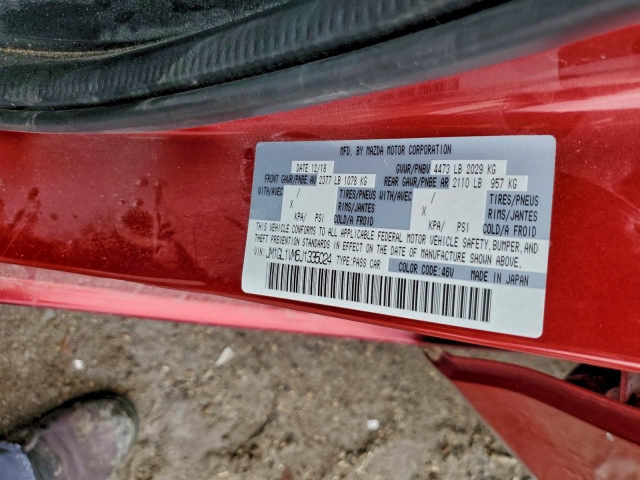 2018 MAZDA 6