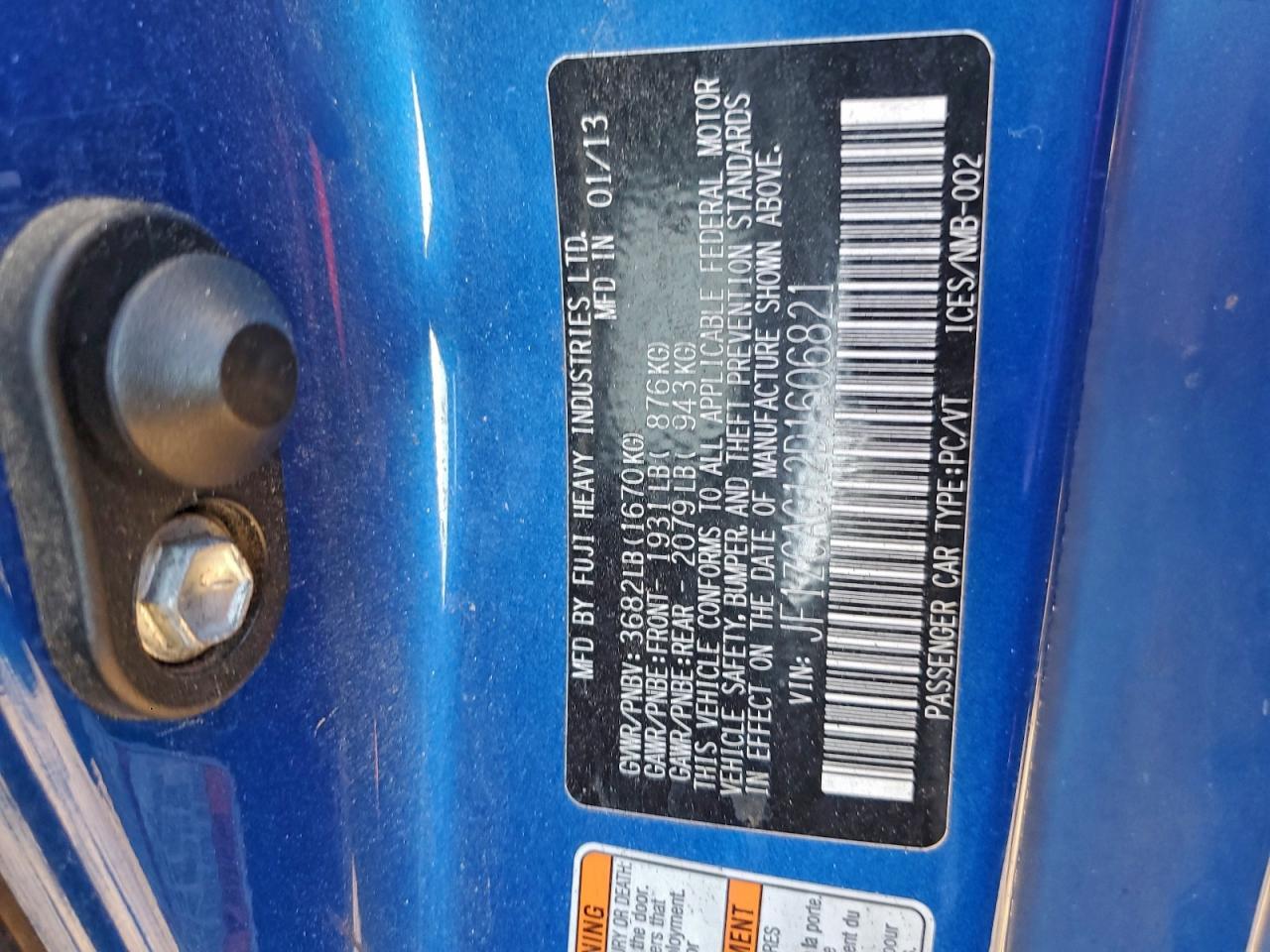 2013 SUBARU BRZ