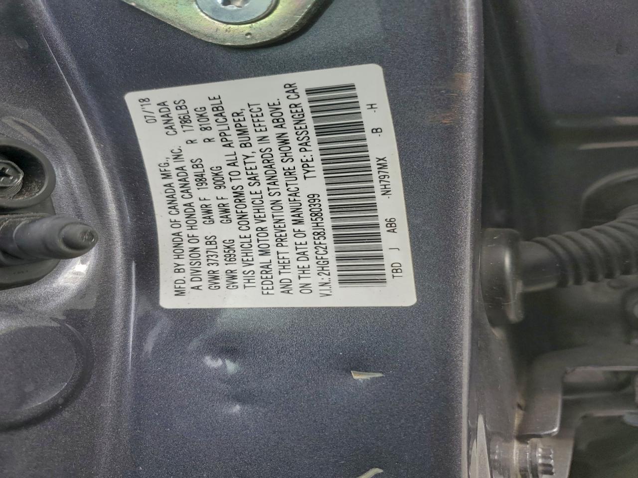 2018 HONDA CIVIC