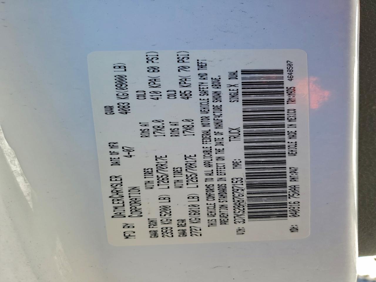2007 DODGE Ram 2500