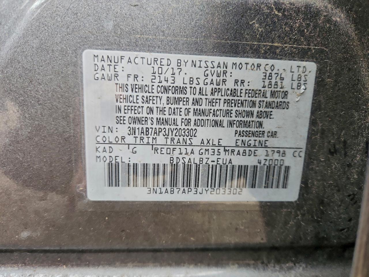 2018 NISSAN SENTRA