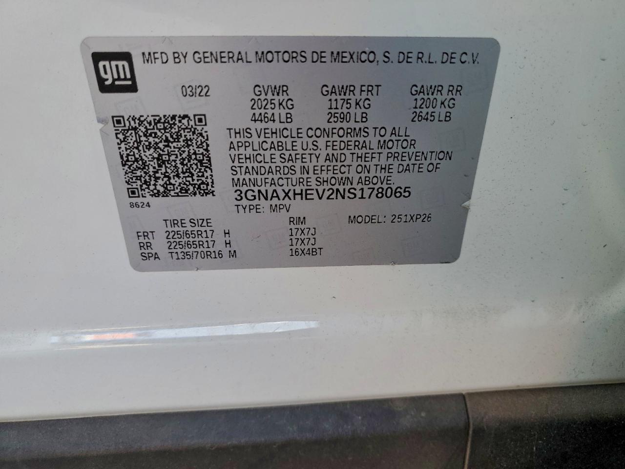2022 CHEVROLET EQUINOX