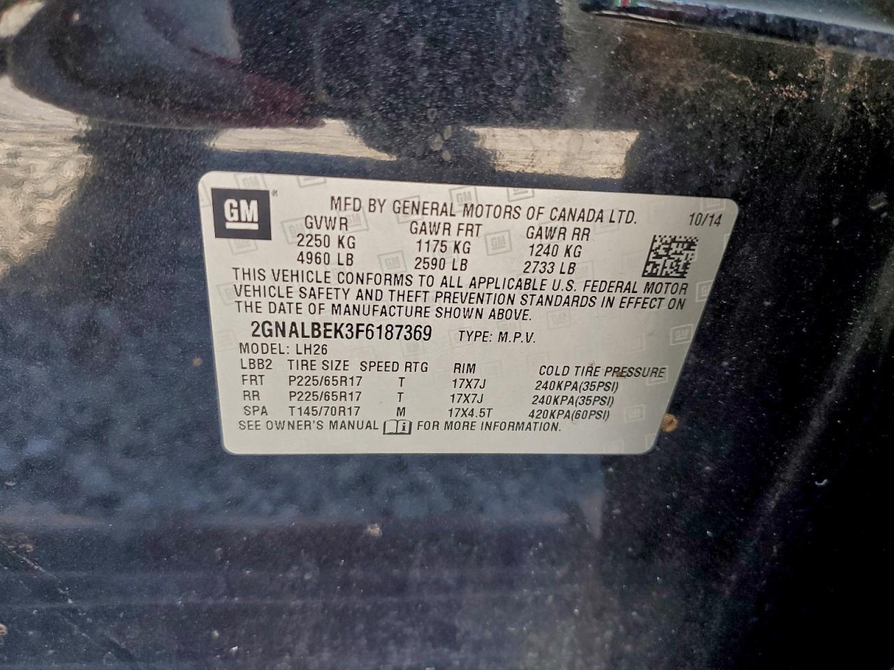 2015 CHEVROLET EQUINOX