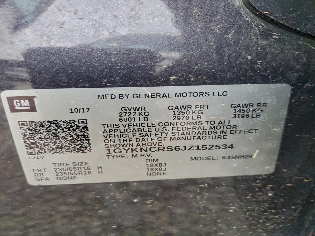 2018 CADILLAC XT5