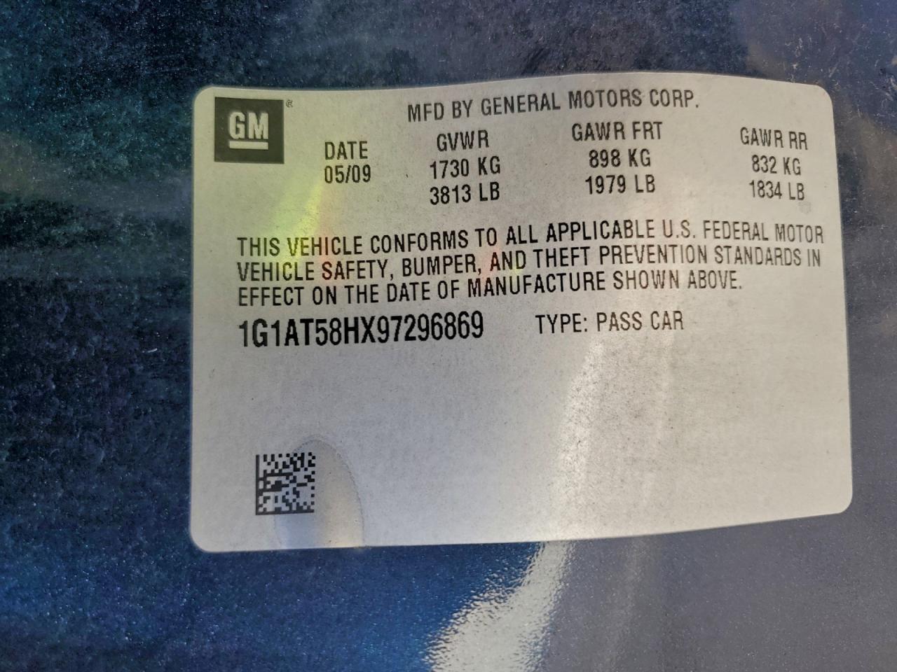 2009 CHEVROLET COBALT