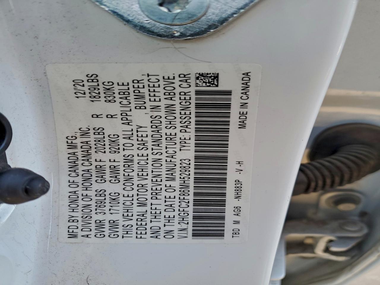2021 HONDA CIVIC