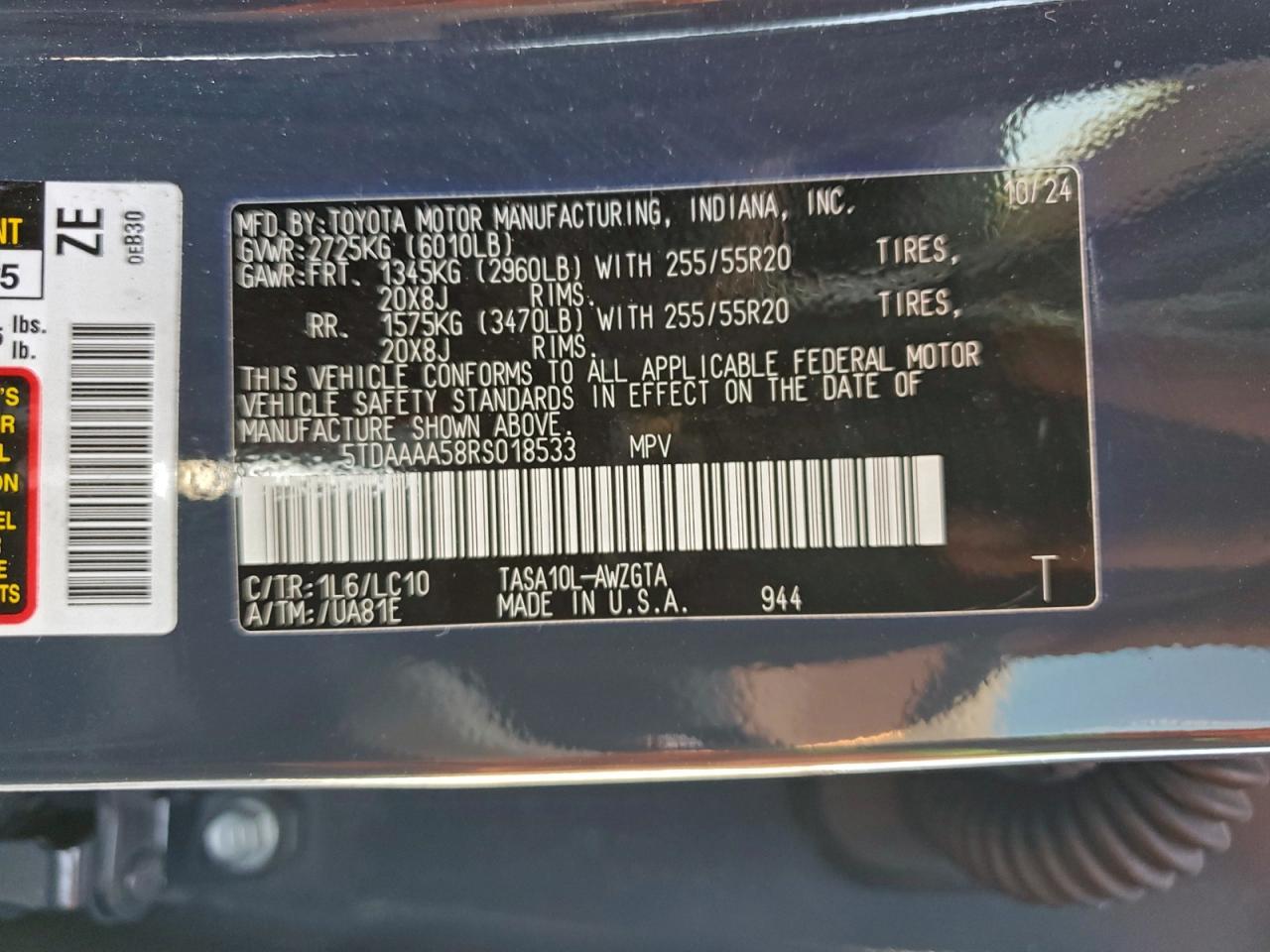 2024 TOYOTA HIGHLANDER