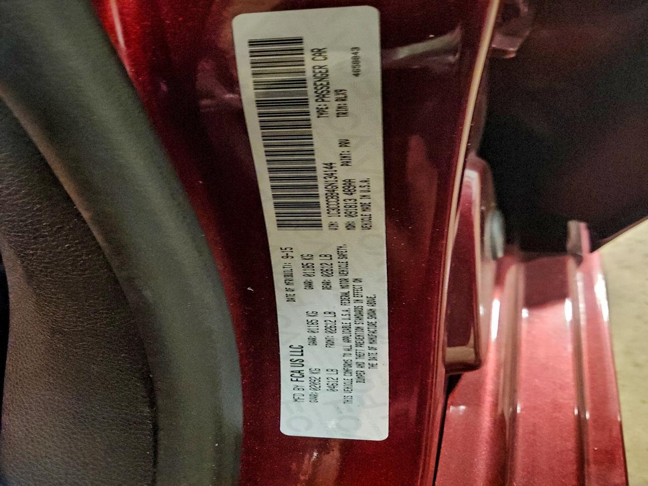 2016 CHRYSLER 200