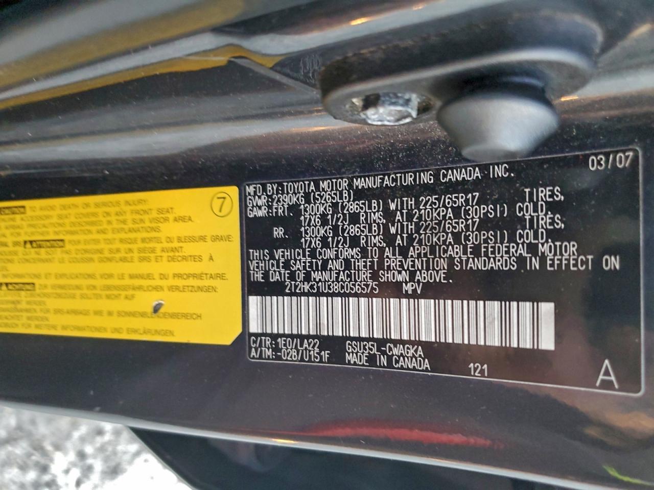 2008 LEXUS RX 350